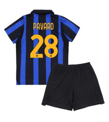 Inter Milan Benjamin Pavard #28 Hjemmebanetrøje Børn 2026-27 Kortærmet (+ Korte bukser)